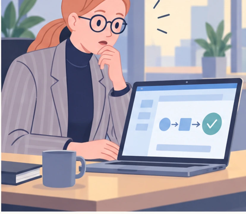 One month later, Anna notices a competing product on screen using a similar simplification.
