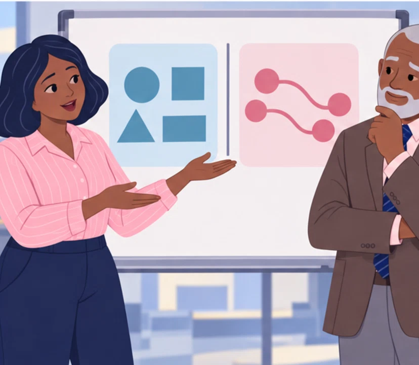 Samuel, Nia in panel 4 of It’s not culture. It’s negotiation..