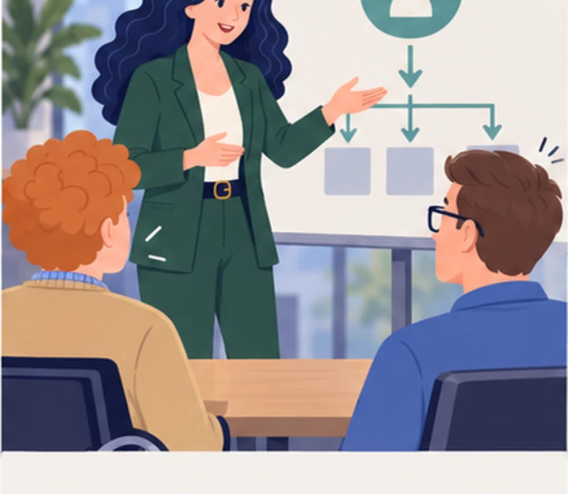 Zofia, Olek, Jonas in panel 2 of New boss, new rules.