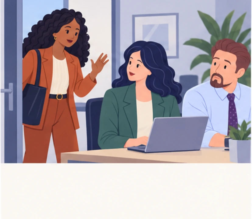Nia, Marek, Zofia in panel 1 of Zofia, or should I keep it formal?.
